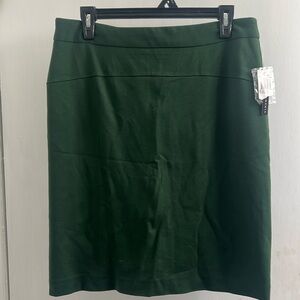Grace Elements green skirt, zips in the back size 10, new